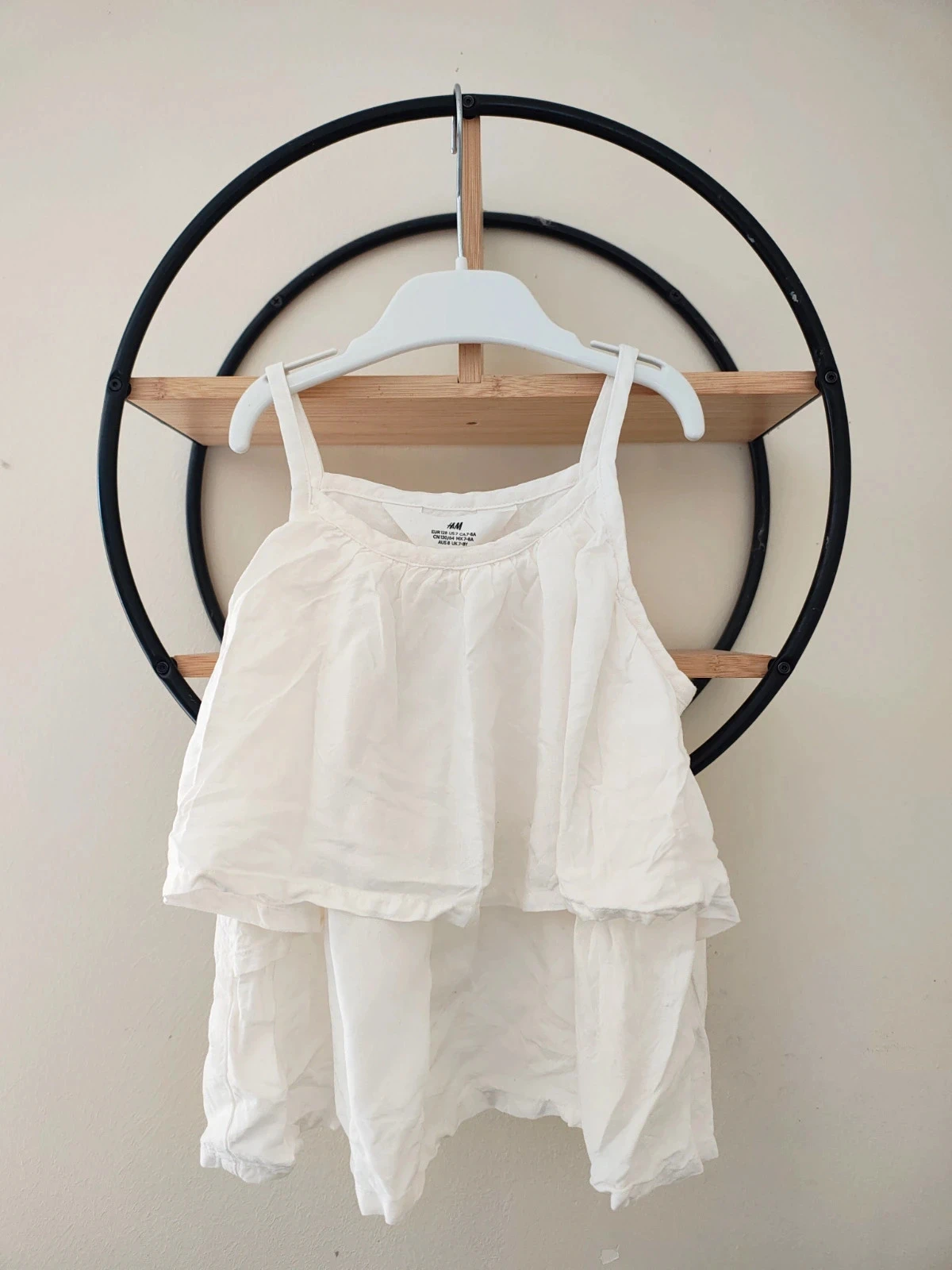 7 8 ans blouse débardeur été crème h&m